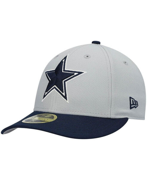 Men's Silver Dallas Cowboys 59FIFTY Fitted Hat