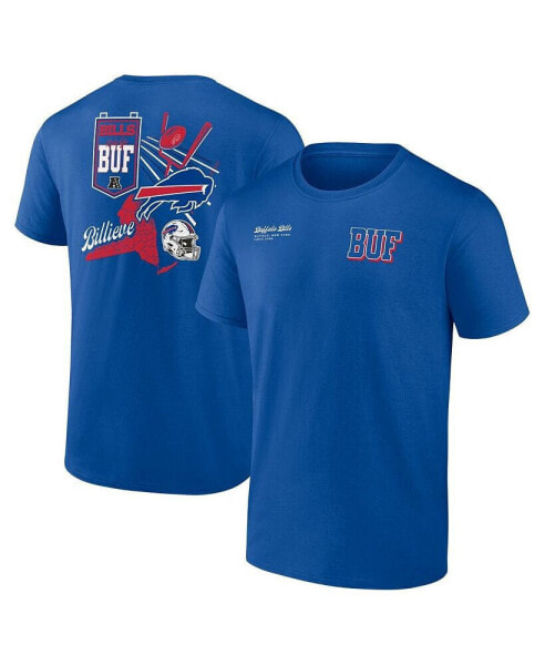 Men's Royal Buffalo Bills Split Zone T-Shirt