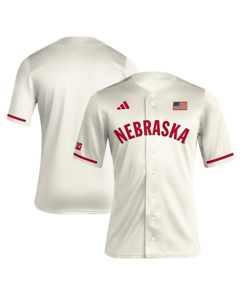 Men's Cream Nebraska Huskers Replica Baseball Jersey