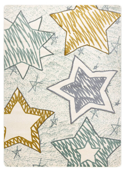Kinderteppich Petit Stars Sterne Grün