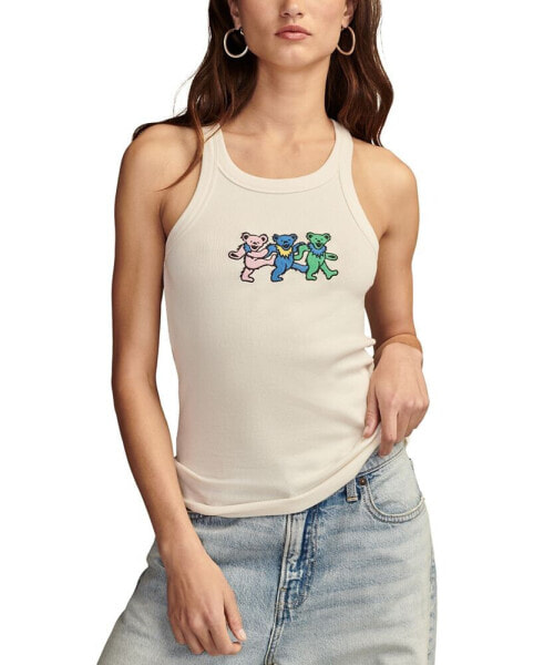 Women's Grateful Dead Rib Embroidered Tank Top