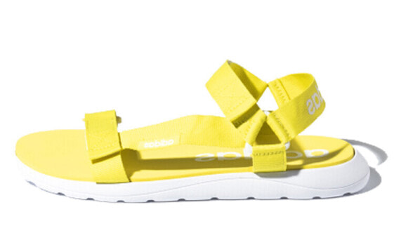 Сандалии удобные Adidas neo Comfort Sandal 时尚 凉鞋 Желто-белые