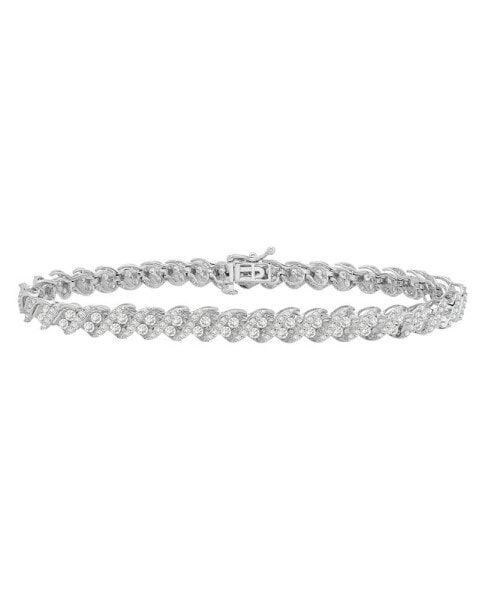 Браслет Macy's Diamond Link (3 ct., 14k)