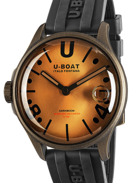 U-Boat 9546 Darkmoon Brown Vintage Mens Watch 44mm 5ATM