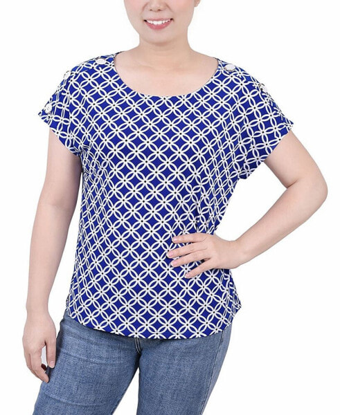 Petite Size Short Extended Sleeve Top