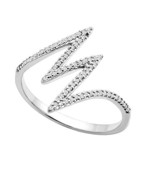 Diamond Lightning Bolt Ring (1/6 ct. t.w.) in 10k Gold Or White Gold, Created for Macy's