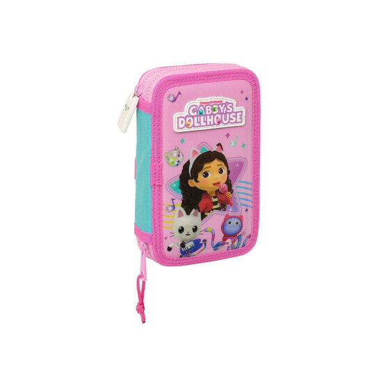 SAFTA Gabby´S Dollhouse Party Double 28 Units filled pencil case