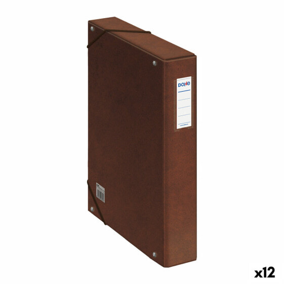 Папка коричневая DOHE 24,5 x 35 x 5 см (12 штук)