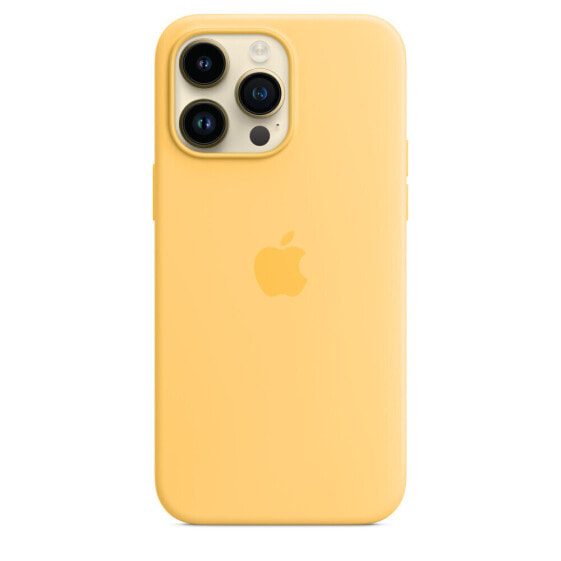 Apple iPhone 14 Pro Max Silicone Case with MagSafe - Sunglow - Cover - Apple - iPhone 14 Pro Max - 17 cm (6.7") - Yellow
