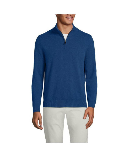 Men's Fine Gauge Cashmere Quarter Zip