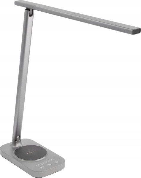 Lampka biurkowa GTV srebrna (LB-BRE8W-15-DEC)