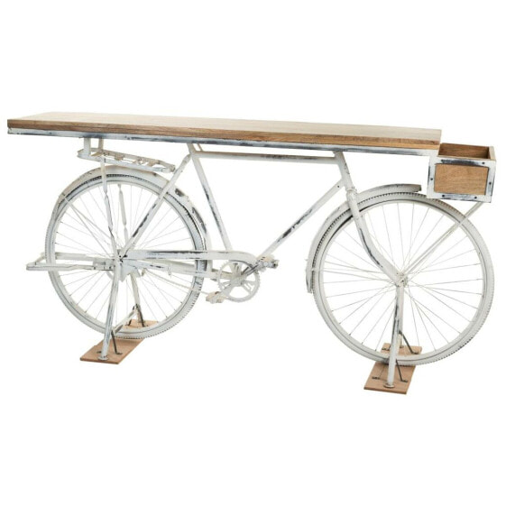 Мебель для прихожей Alexandra House Living Bike Белый Кафе Железо Древесина манго 50 x 90 x 198 cm