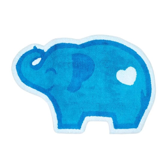 Коврик для детской Homescapes модель Синий слон