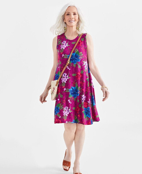 Petite Floral Print Flip Flop Dress, Created for Macy's