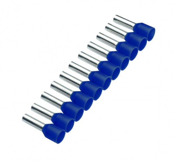 Cimco 184506, Pin terminal, Copper, Straight, Blue, Tin-plated copper, Polypropylene (PP)