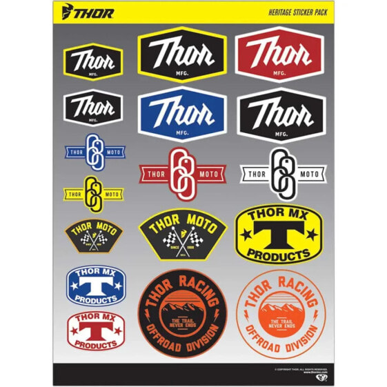 THOR Hallman Heritage decals sheet