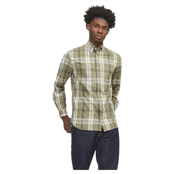 JACK & JONES Lubrook Slub Check long sleeve shirt