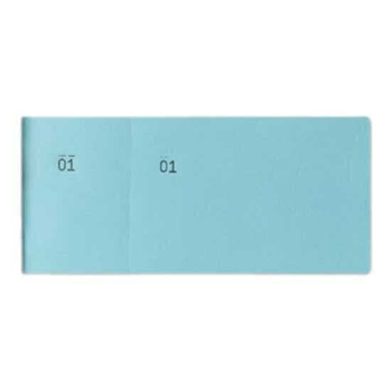 Файл ученический Liderpapel Checkbook 50x110 мм tl08 светло-синий с матрицей