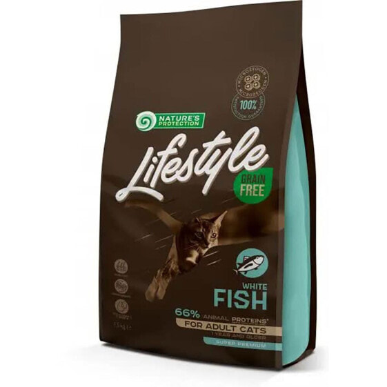 NATURE´S P Lifestyle Grain Free Fish White 1.5kg Cat Feed