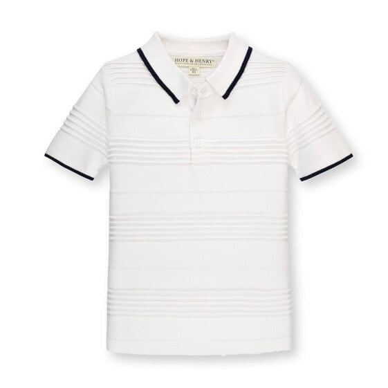 Boys Organic Short Sleeve Sweater Polo