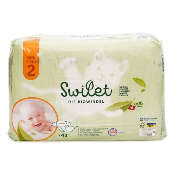 SWILET Ecological Diapers Size 2 Mini 42 Units