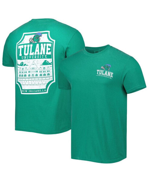 Men's Green Tulane Green Wave Logo Campus Icon T-shirt