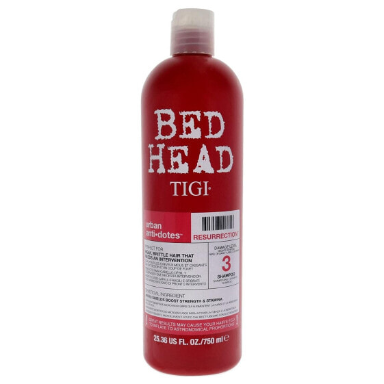 Bed Head by Tigi Urban Antidotes Resurrection Shampoo for Damaged Hair, 750 ml (Pack of 1)