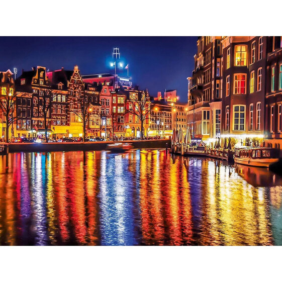 Пазл ночной Амстердам 500 деталей Clementoni