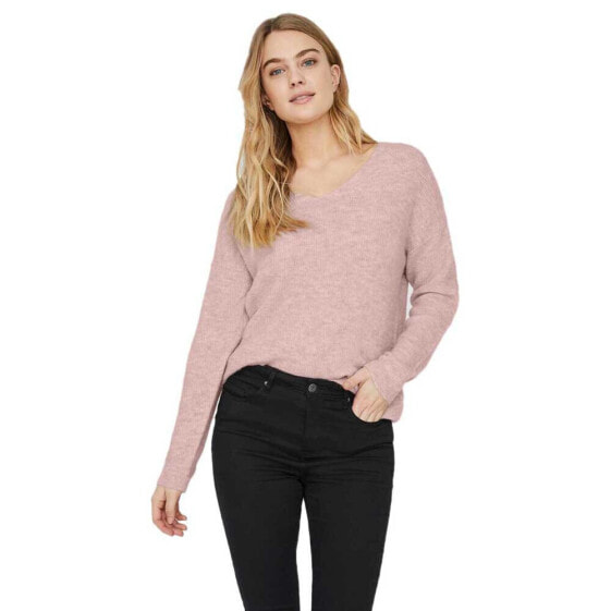 VERO MODA Crew Lefile V-Neck Sweater