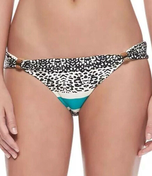 VIX Swimwear Sawi Bia Tube Full Striped Acqua Hipster Bikini Bottom Size XS