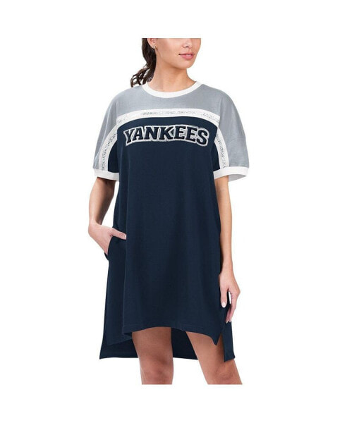 Women's Navy/Gray New York Yankees Circus Catch Sneaker Dress