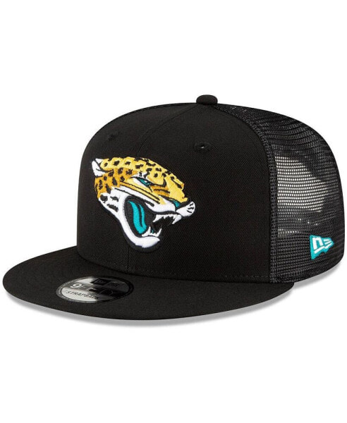 Men's Black Jacksonville Jaguars Shade Trucker 9FIFTY Snapback Hat