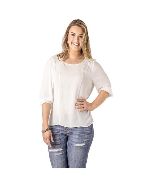 Women's Plus Size Pull Over Boxy Top