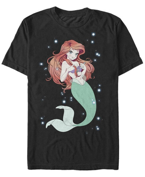 Men's Anime Ariel Short Sleeve Crew T-shirt