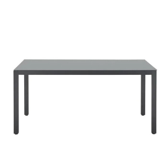 Стол AUCUNE Gartentisch für 6 Personen industriehankmal verarbeiteter Esstisch aus Aluminium L 160 x H 72 x B 90 cm