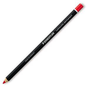 Ручка постоянная STAEDTLER Permanent glasochrom - Красный - 8 мм - 4 мм