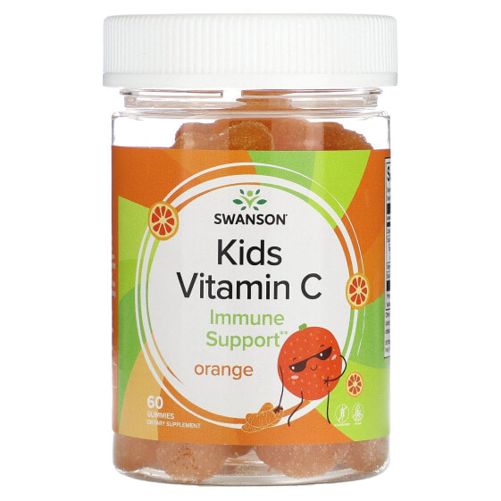 Витаминный комплекс для детей Swanson с апельсином, 60 жевательных мишек