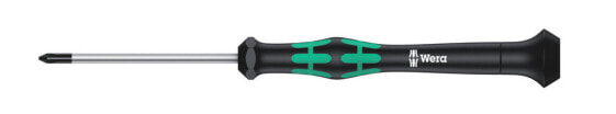 Wera 2055 PZ Screwdriver for Pozidriv screws for electronic applications - 13 mm - 17.7 cm - 13 mm - Black/Green