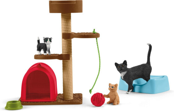 Игровой набор Schleich Fun for cute cats Animal Figurines Friends (Друзья животных)