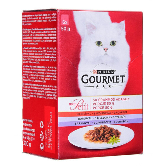 Корм для котов Purina Gourmet Телятина Мясо ягненка 6 x 50 g