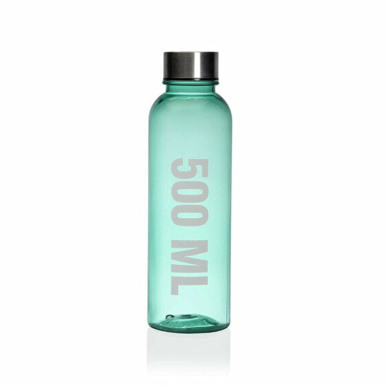 Бутылка с водой Versa Зеленый 500 ml Сталь полистирол 6,5 x 21,5 x 6,5 cm