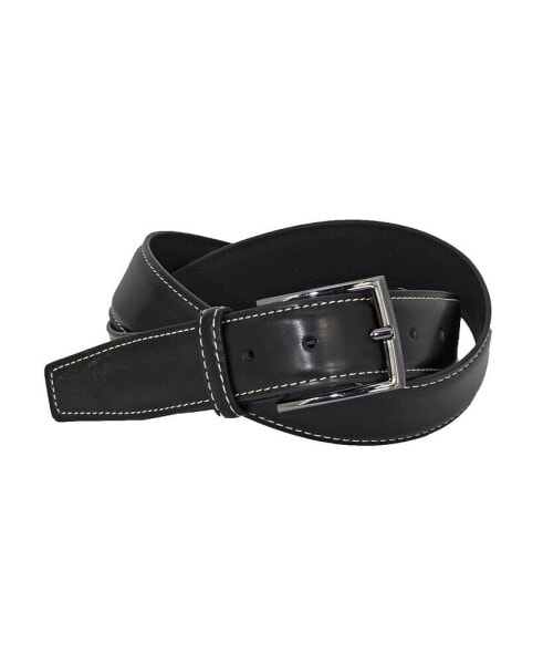 Men's Split Leather Non-Reversible Dress Casual Belt