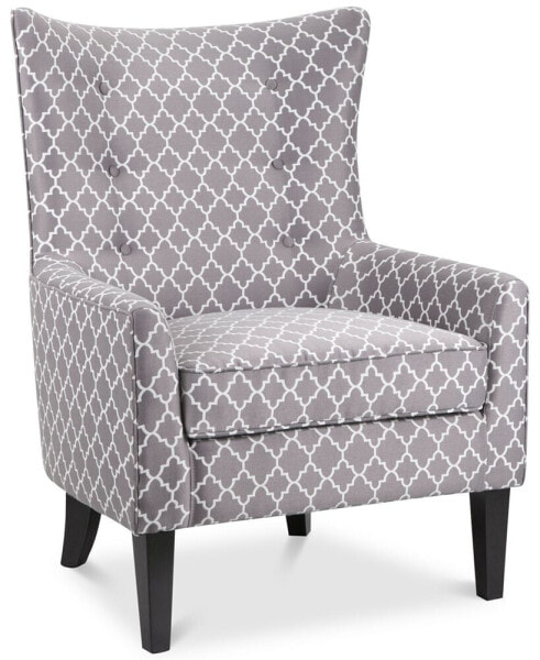 Brie Printed Fabric Accent Chair