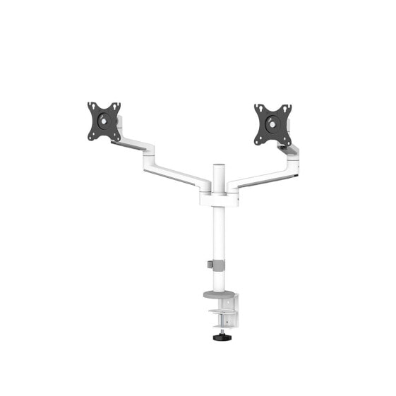 Neomounts by Newstar monitor arm desk mount - Clamp/Bolt-through - 43.2 cm (17") - 68.6 cm (27") - 100 x 100 mm - Height adjustment - White