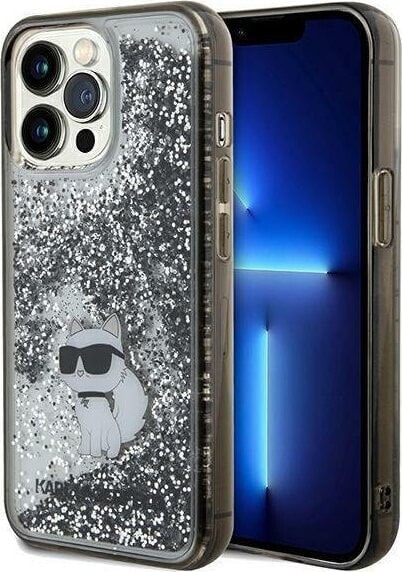 Karl Lagerfeld Karl Lagerfeld KLHCP13XLKCNSK iPhone 13 Pro Max 6.7" transparent hardcase Liquid Glitter Choupette