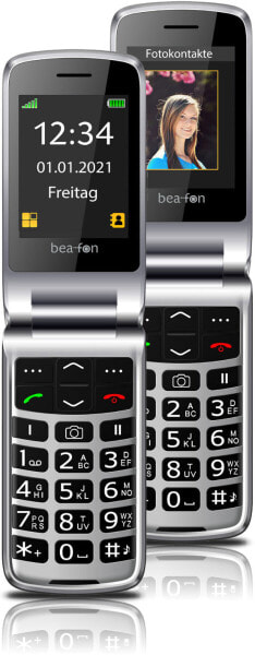 Beafon SL645plus 7,11 cm (2.8") 120 g Черный, Серебристый Телефон с камерой SL645PLUS_EU001B