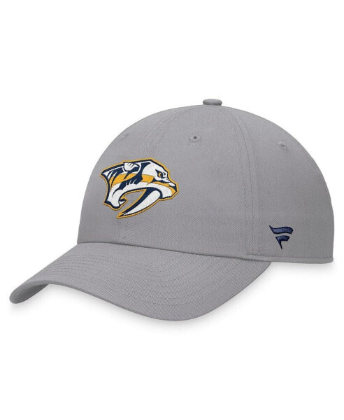 Men's Gray Nashville Predators Extra Time Adjustable Hat