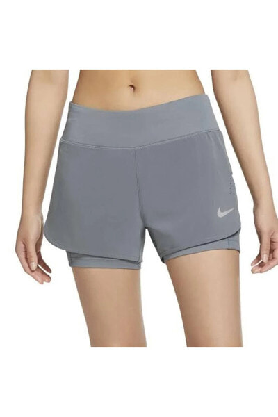 Шорты для бега 2-в-1 Nike Eclipse женские серые