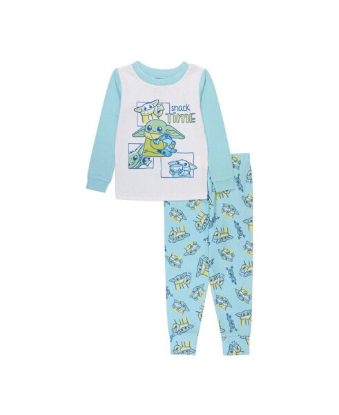 Toddler Boys Mandalorian Top and Pajama, 2 Piece Set