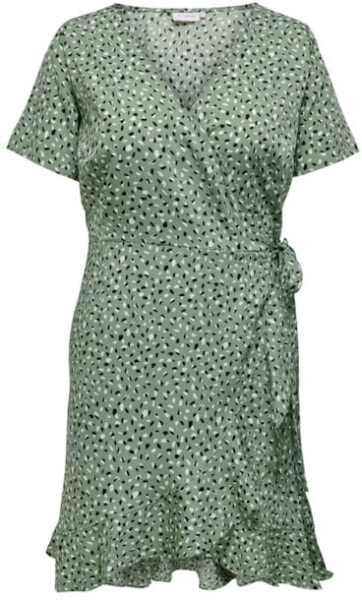 Платье повседневное ONLY CARMAKOMA CARLIVIA Regular Fit 15252210 Зеленый Живойящик